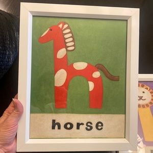 Set of 3 Z Gallerie Wall Art for kids’ bedroom